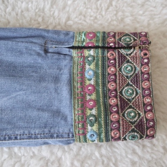 Desigual Ethnic Ankle Denim Jeans - Picture 11 of 13